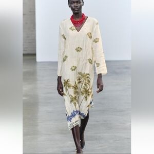 Zara | Dresses | Zara Openwork Embroidered Dress White